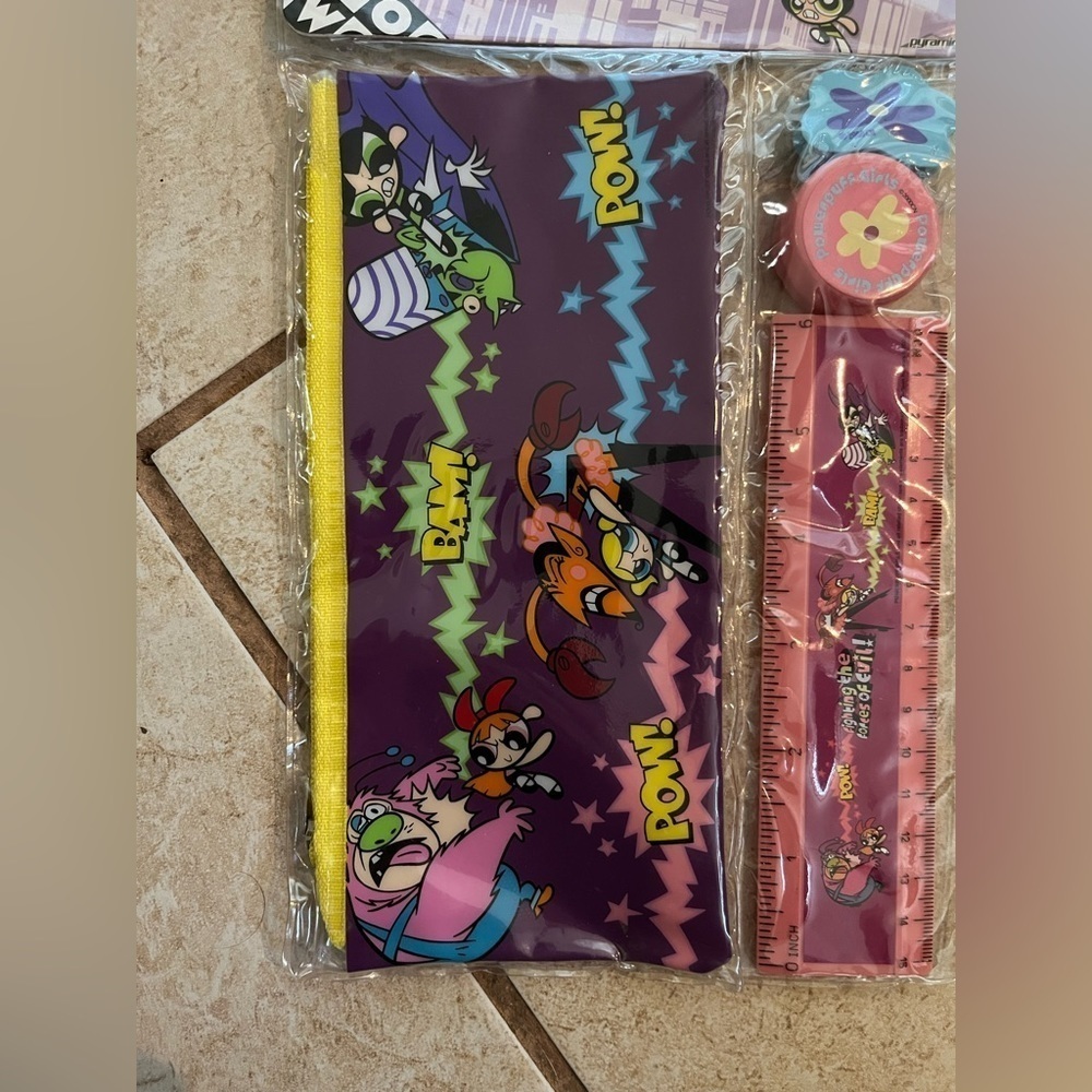 NEW Powerpuff Girls Study Kit 2000 - Picture 2 of 5